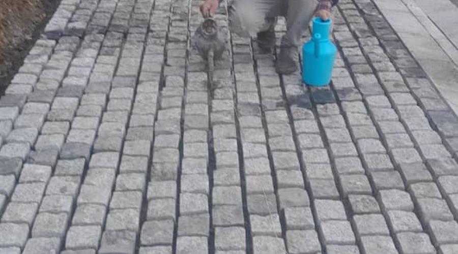 سنگ فرش کوبیک گرانیت مروارید مشهد مناسب پیاده رو و پارک 